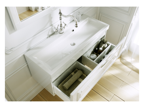 Тумба с умывальником AQWELLA Empire 100 Белый Emp.01.10/W